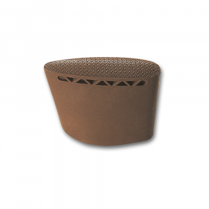 ZAPATA GRANDE DE GOMA MARRON