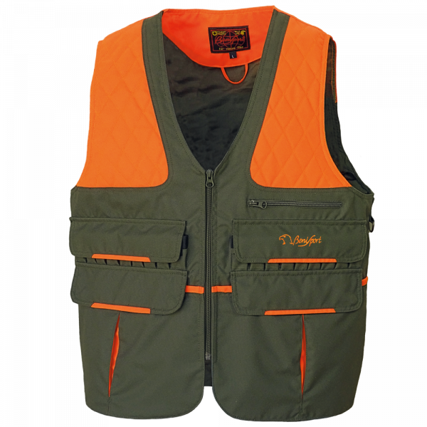 CHALECO DOBLE MORRAL CAQUI/NARANJA "IRON"