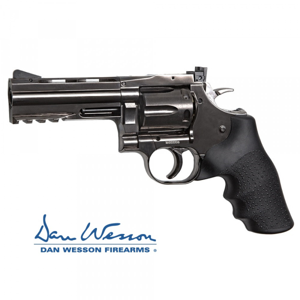 Revolver Dan Wesson 715, 4" Steel Grey - 4,5 mm Co2 Bbs Acero