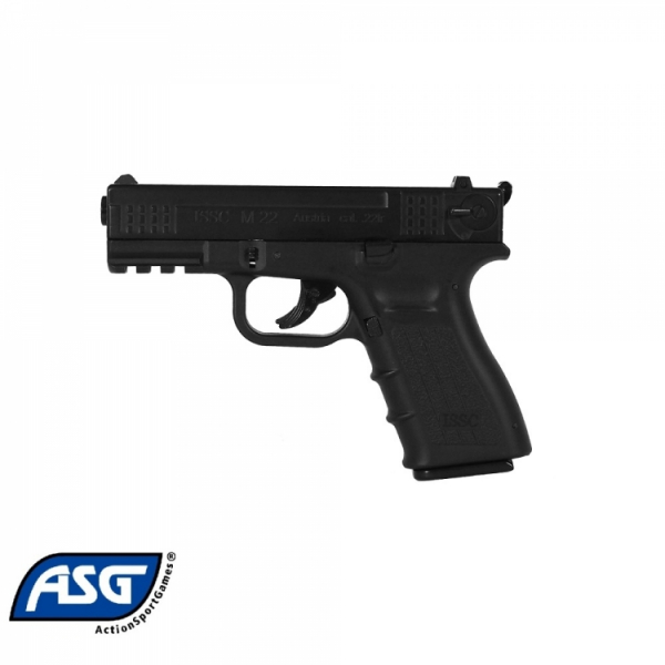 Pistola ASG ISSC M22 sin blowback. Color negro - 4,5 mm Co2