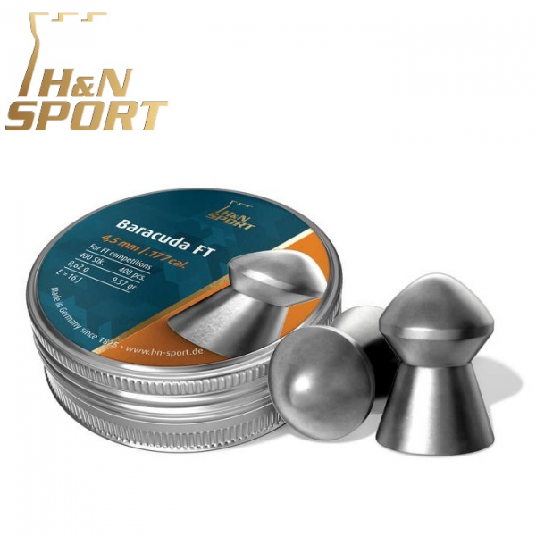 Balines H&N Barracuda FT cal. 4,51 mm. Lata 400 uds. de 0,62 g.