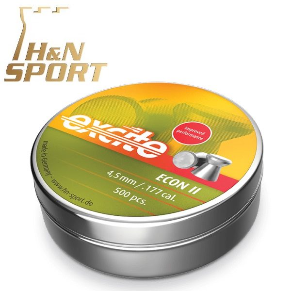 Balines H&N Excite Econ II cal. 4,50 mm. Lata 500 uds. de 0,46 g.