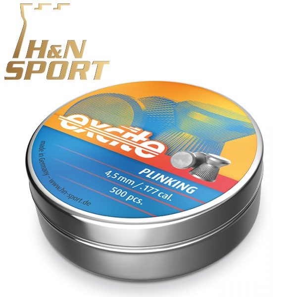 Balines H&N Excite Plinking cal. 4,50 mm. Lata 500 uds. de 0,47 g.