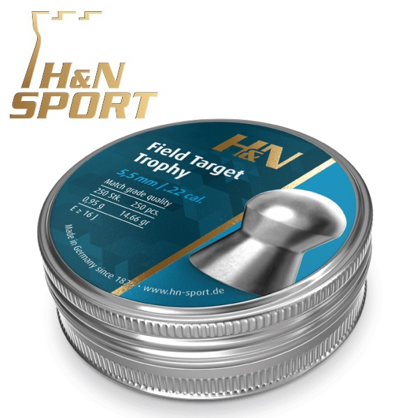 Balines H&N Field Target Trophy cal. 5,54 mm. Lata 250 uds. de 0,96 g.