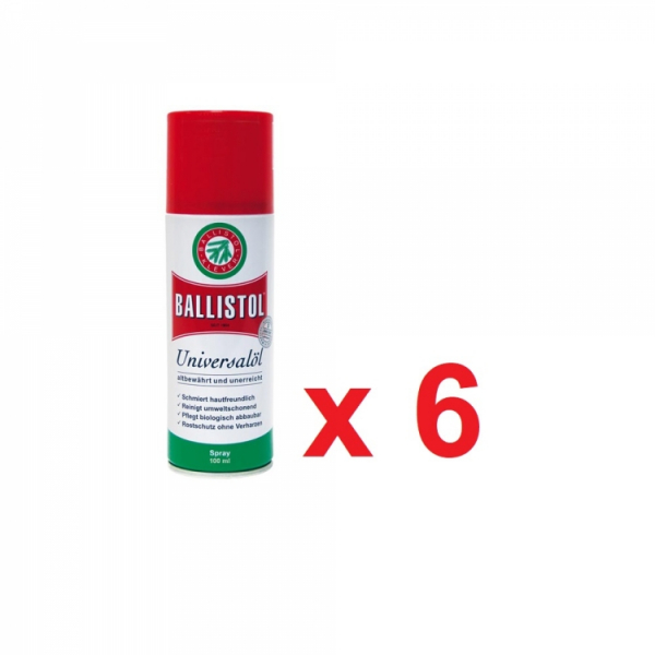 Aceite Ballistol Aniversario 120 años - Spray 120 ml en caja de 6 uds.