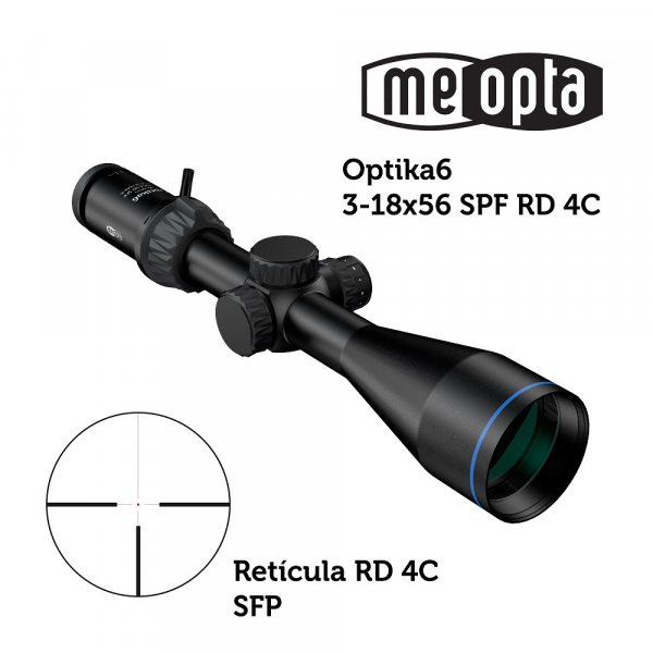 Meopta - Visor MeoPro R6 - 3-18x50 SFP - RD 4C