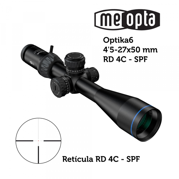 Meopta - Visor MeoPro R6 - 4,5-27x50 FFP - RD MRAD 1