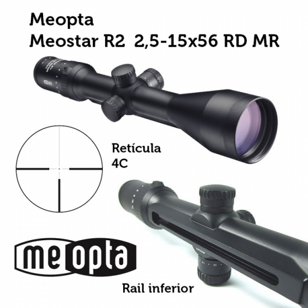 Meopta - Visor Meostar R2 MR - 2,5-15x56 - RD 4C***