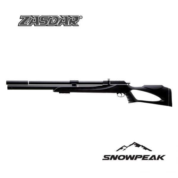 Carabina PCP Snowpeak - Zasdar M25 culata madera - Regulador integrado cal. 5,50 mm