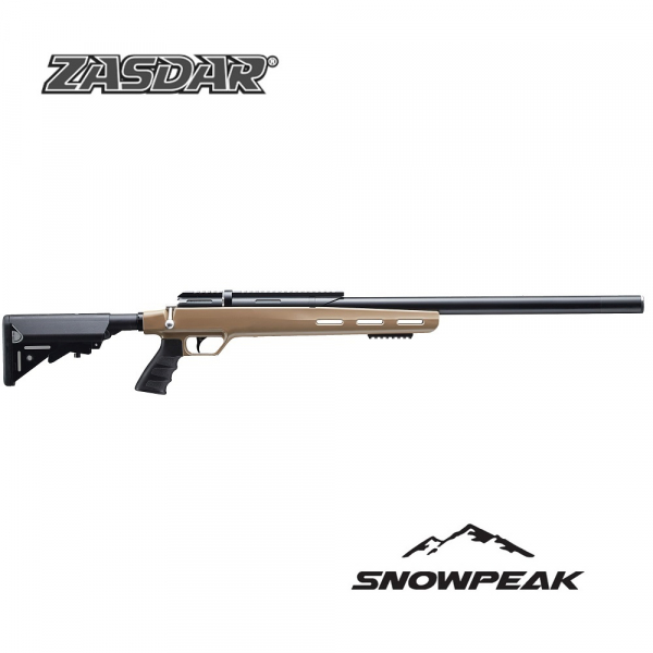 Carabina PCP Snowpeak - Zasdar M30C. Regulador integrado y cal. 6,35 mm. Culata sintética.