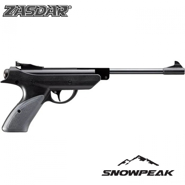 Pistola Snowpeak - Zasdar SP500 muelle cal. 5,5 mm. Balines